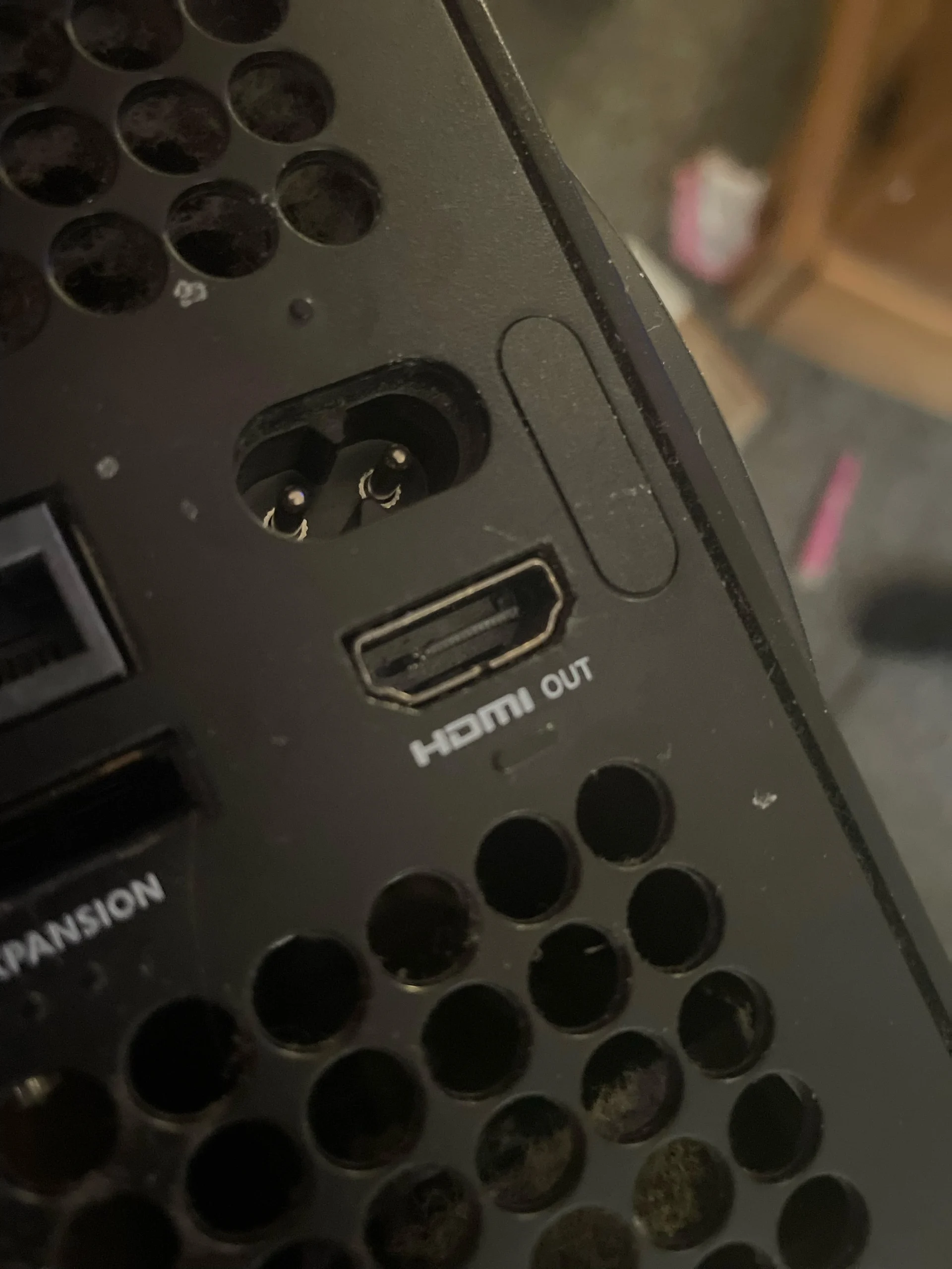 Xbox Series X rear HDMI port