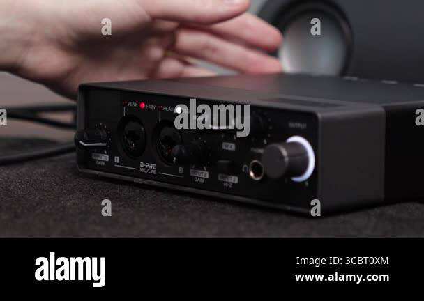 XLR cable microphone connection