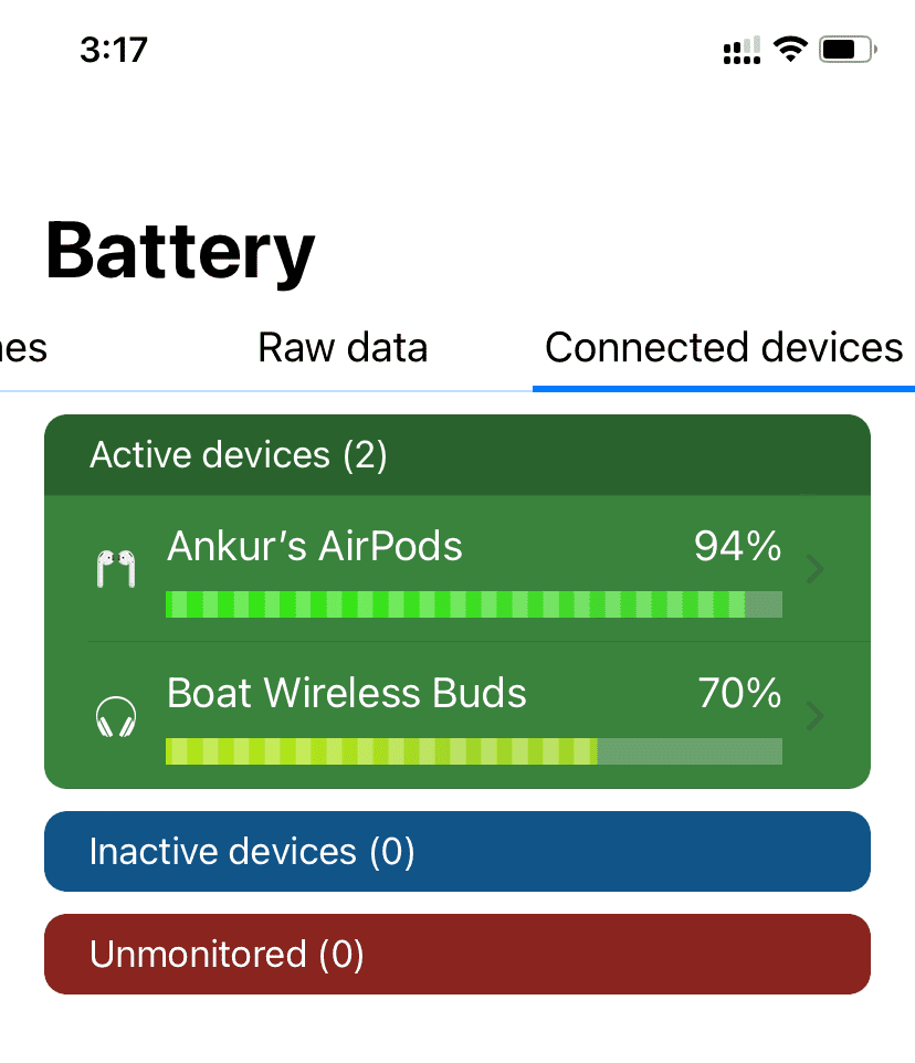 bluetooth speaker companion app battery level