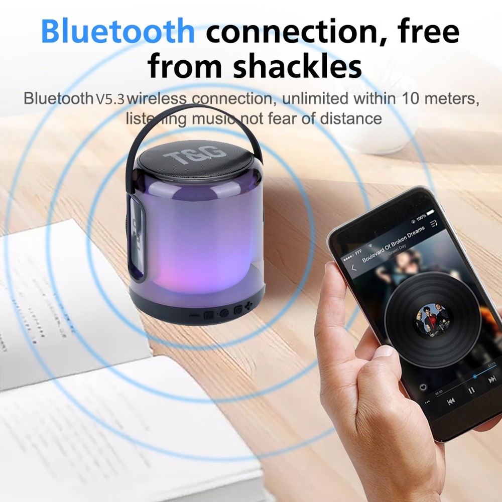 bluetooth speaker LED battery level colors