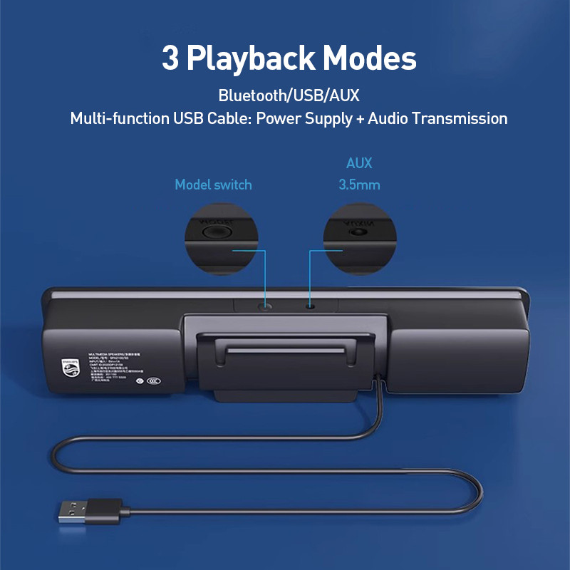 Bluetooth speaker ports and buttons