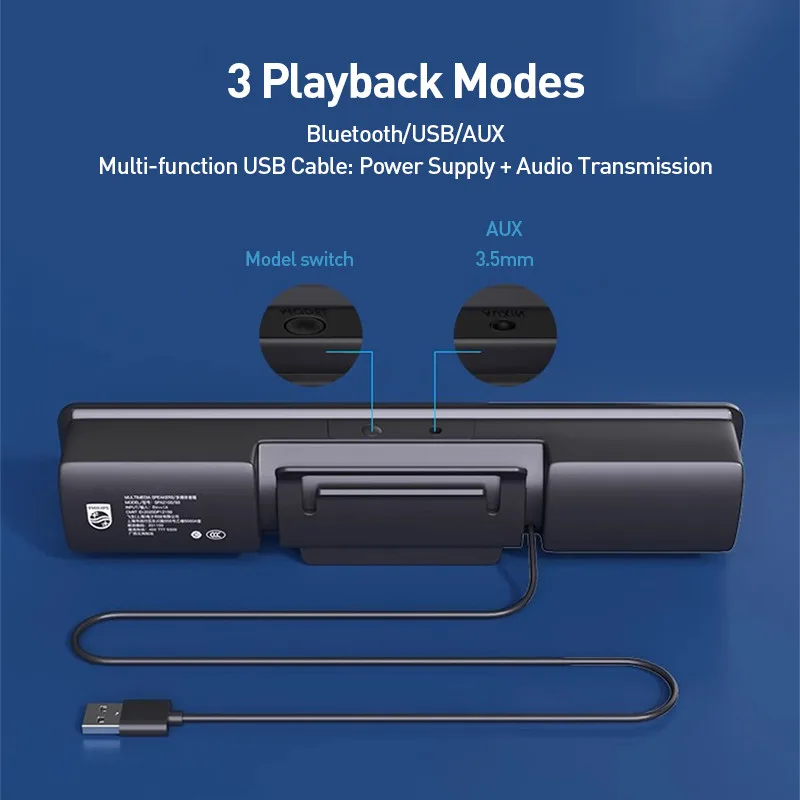 Bluetooth speaker ports and buttons