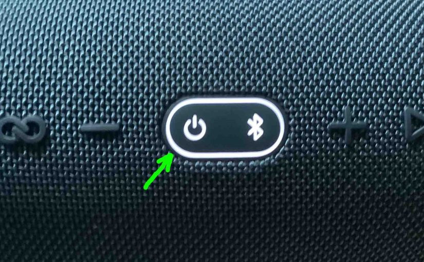 Bluetooth speaker source button label