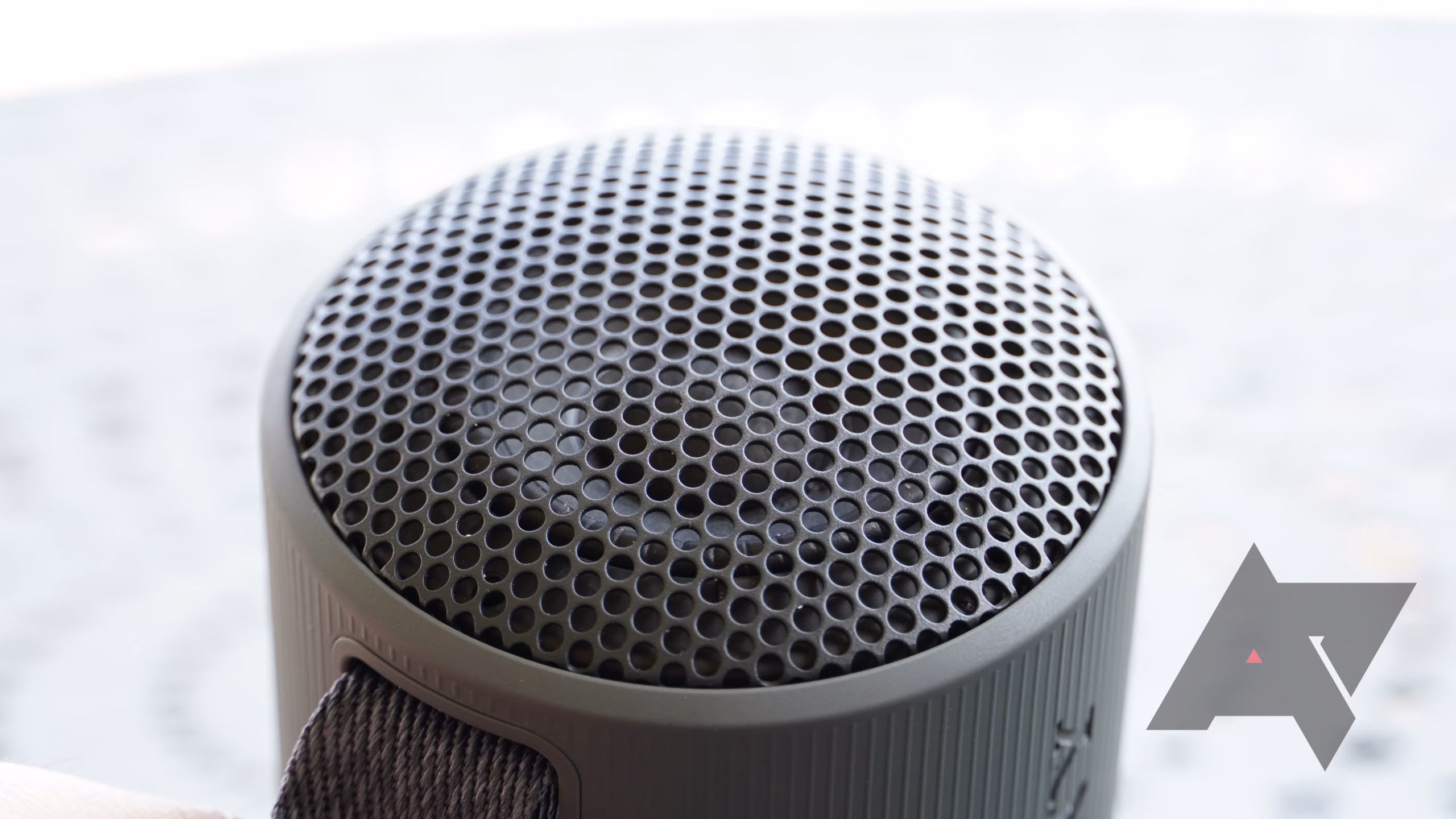 built-in microphone speaker grille