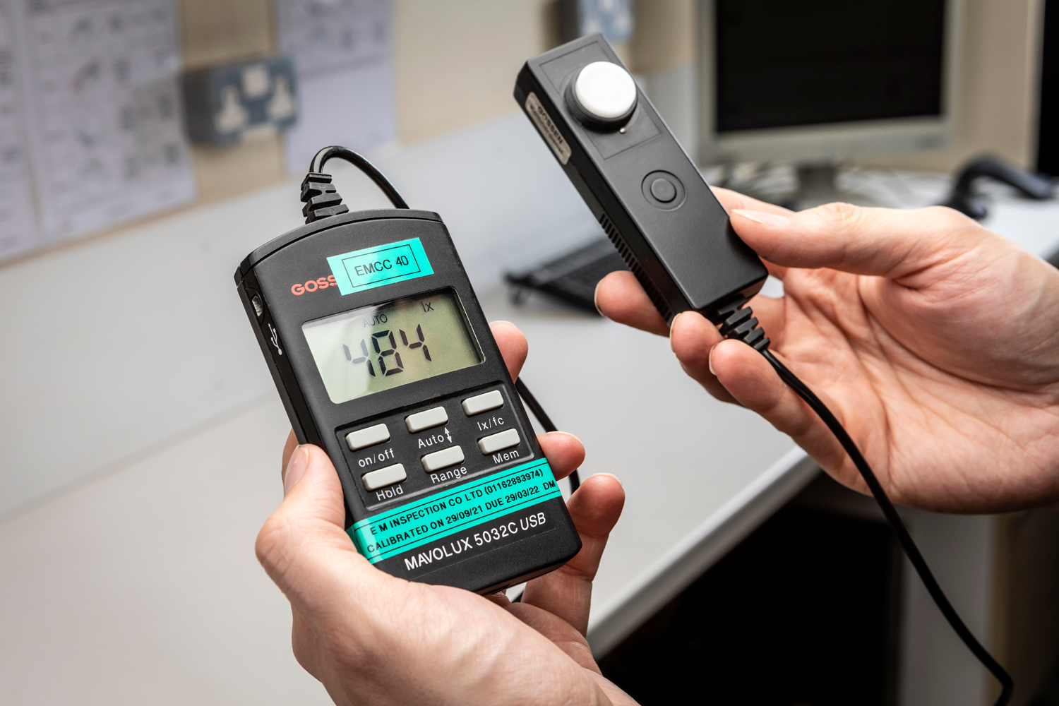 calibration workflow photo light meter laptop