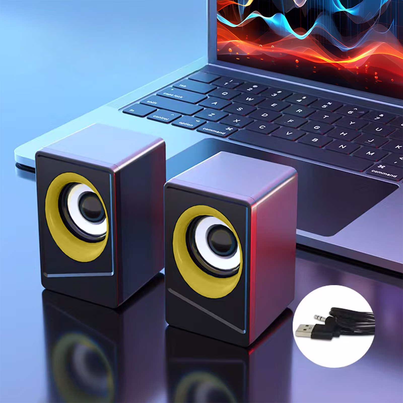 can i use mini sound box for laptop