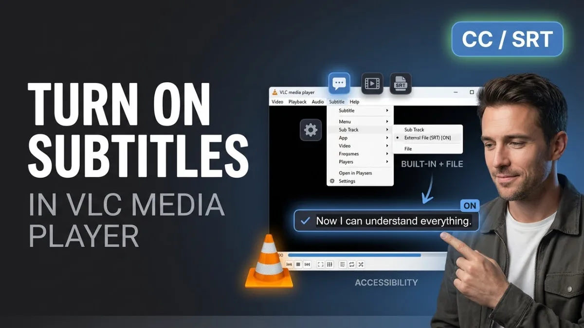 closed captions on video