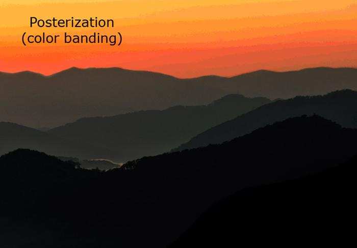 color banding in sky