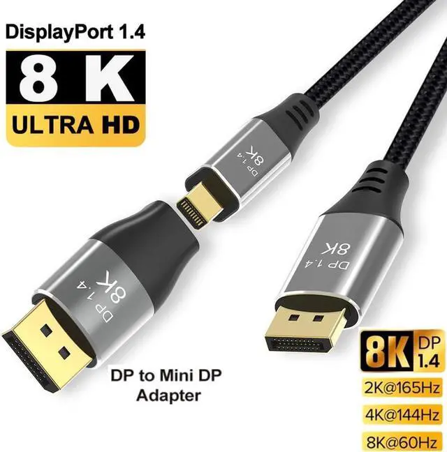DisplayPort 1.4a cable and colorimeter
