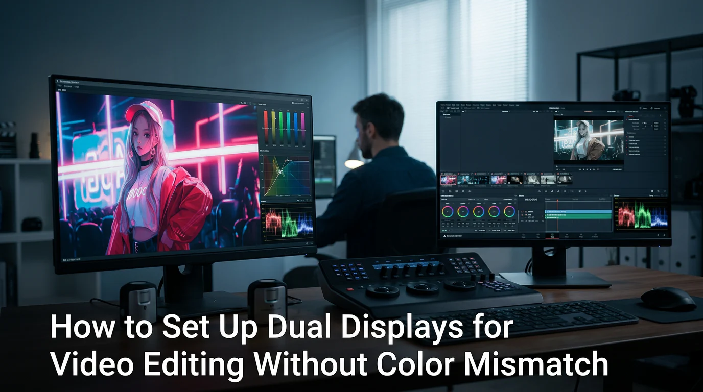 dual monitor color sync problem photo editing