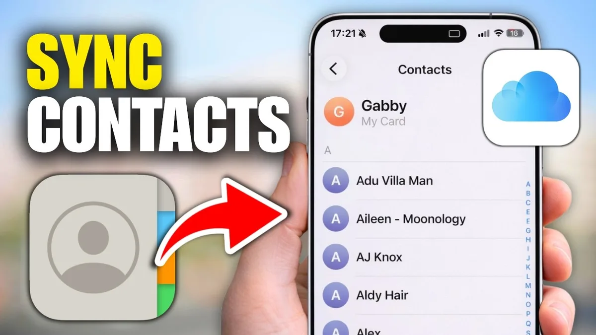 iCloud Contacts sync iPhone