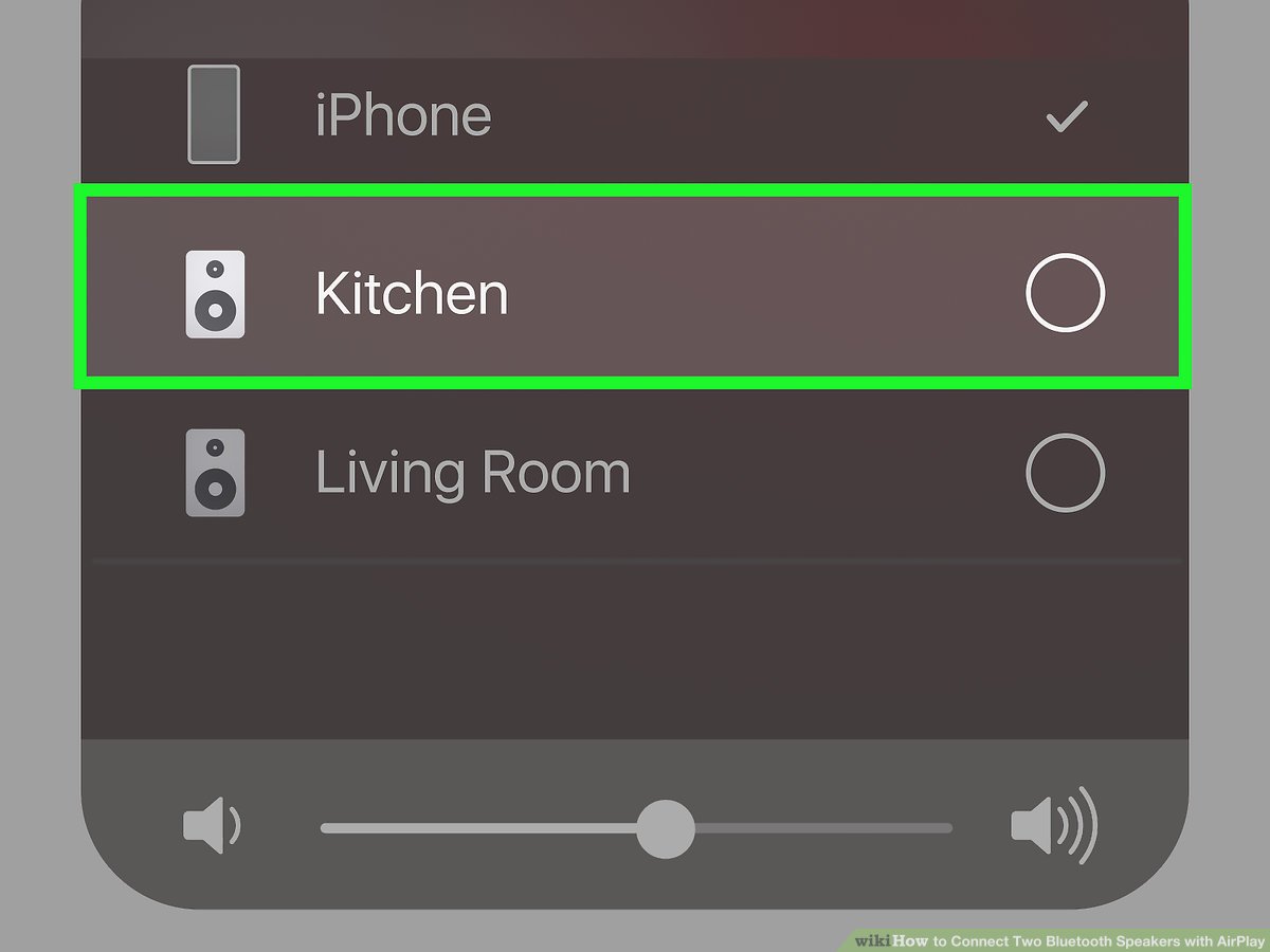 iPhone Bluetooth menu pairing screen