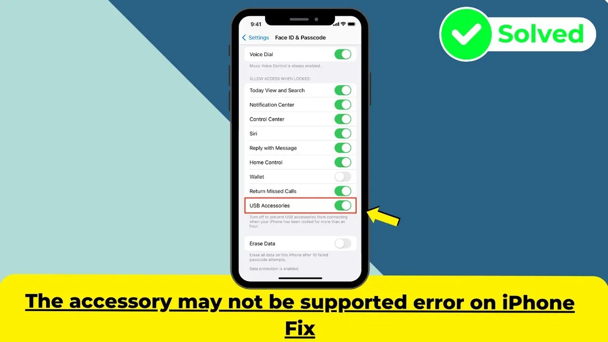 iPhone charging error message