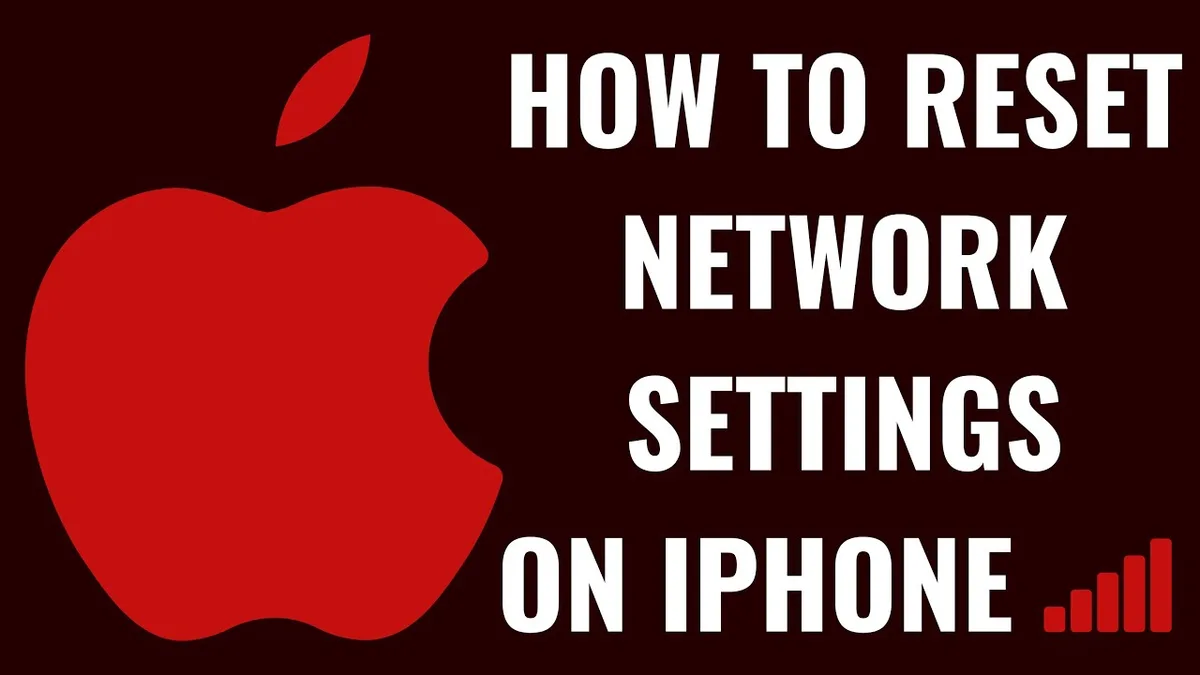iPhone reset network settings