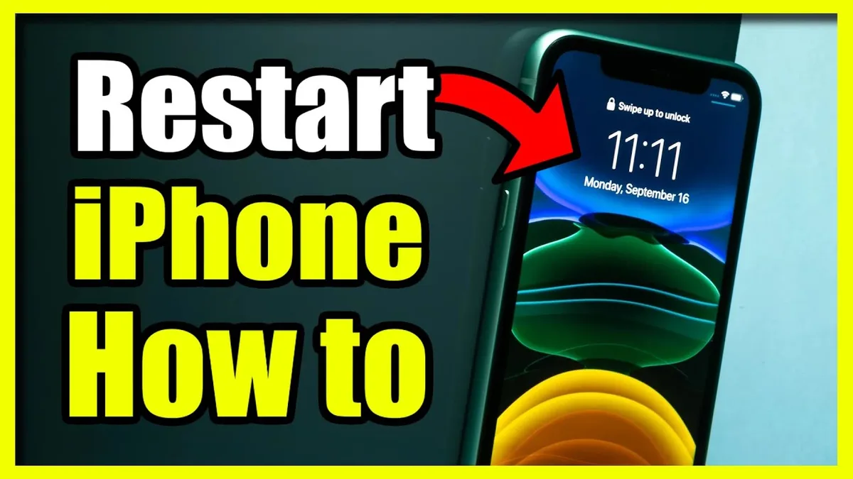 iPhone restart button sequence