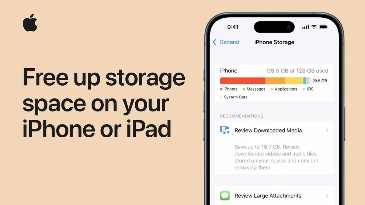 iPhone storage management