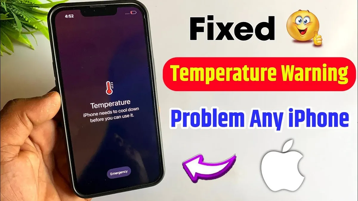iPhone temperature warning