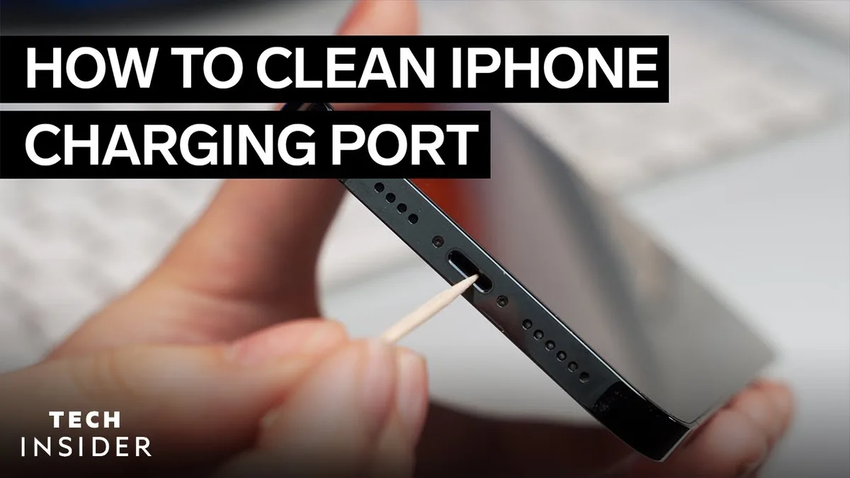 lightning cable debris lint