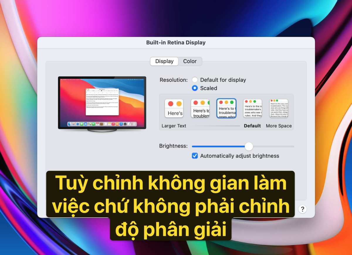 macOS HiDPI scaling