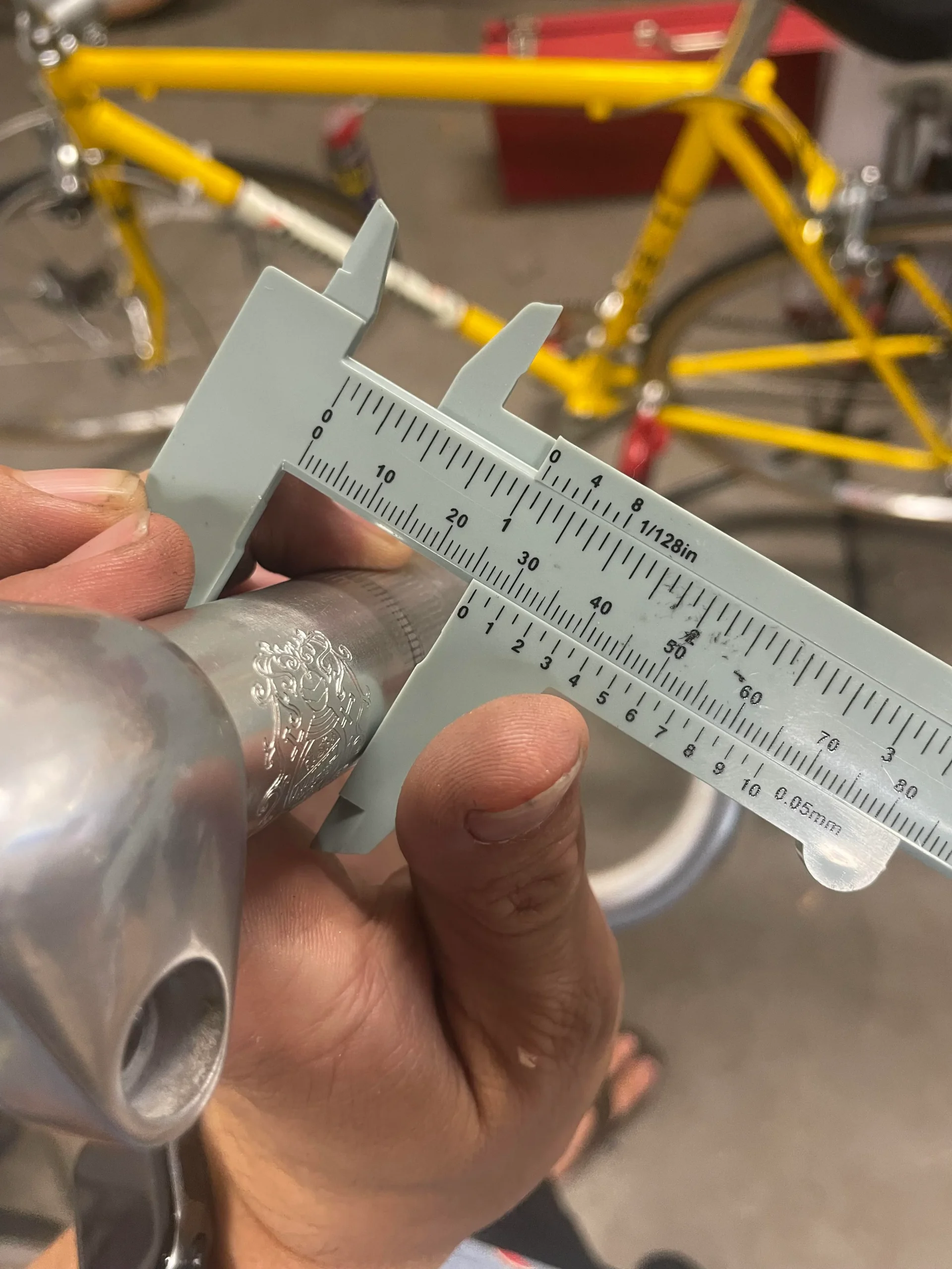 measuring handlebar diameter
