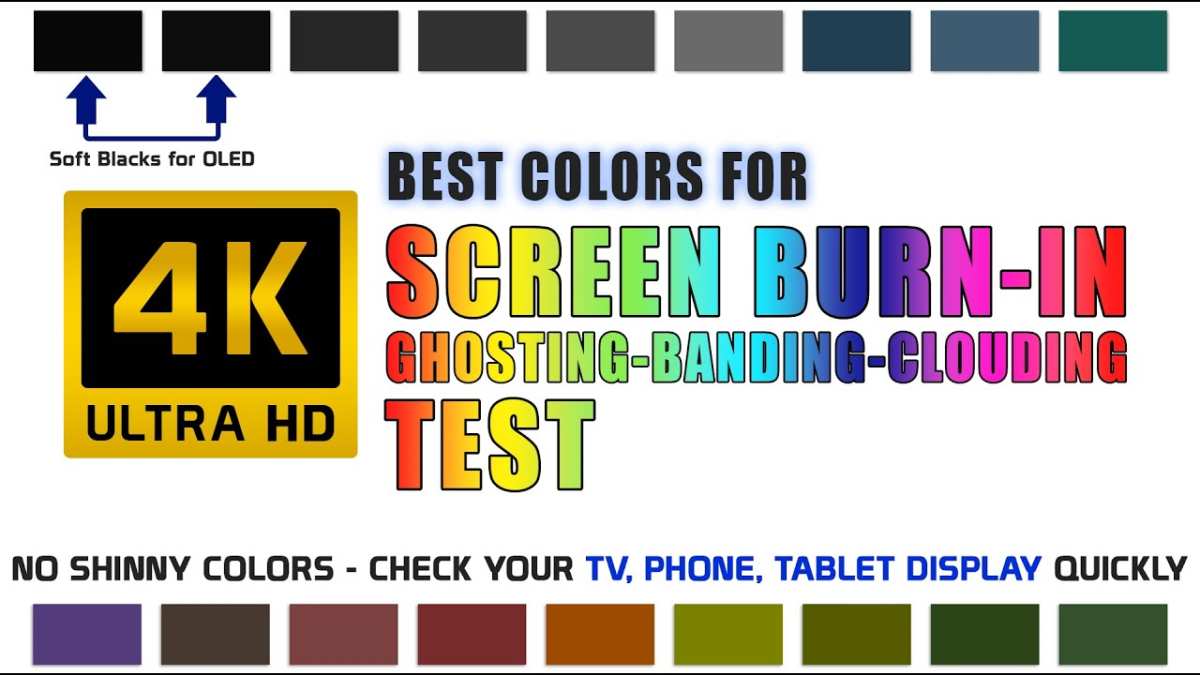 OLED burn-in screen damage