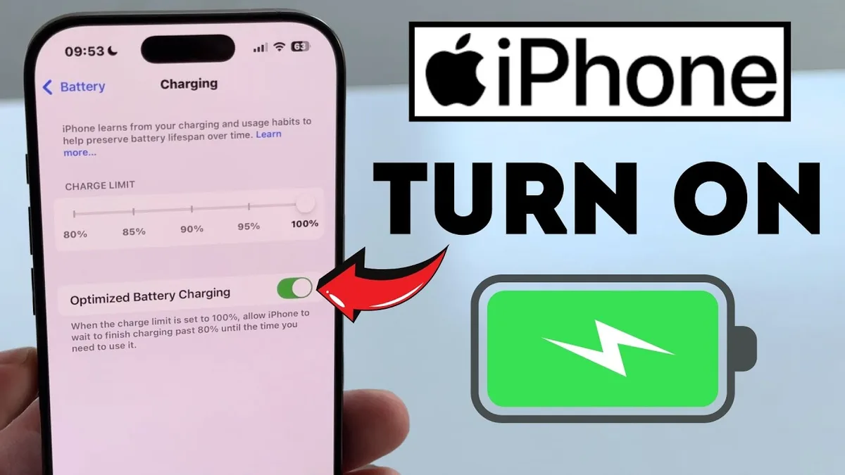 optimized battery charging setting