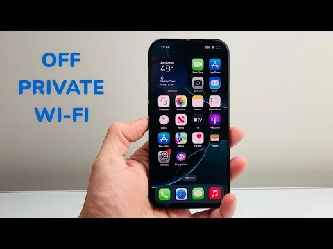 Private Wi-Fi Address toggle