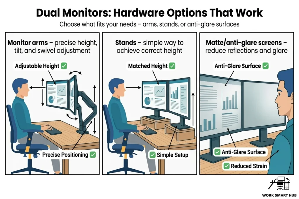 stacked monitor ergonomics