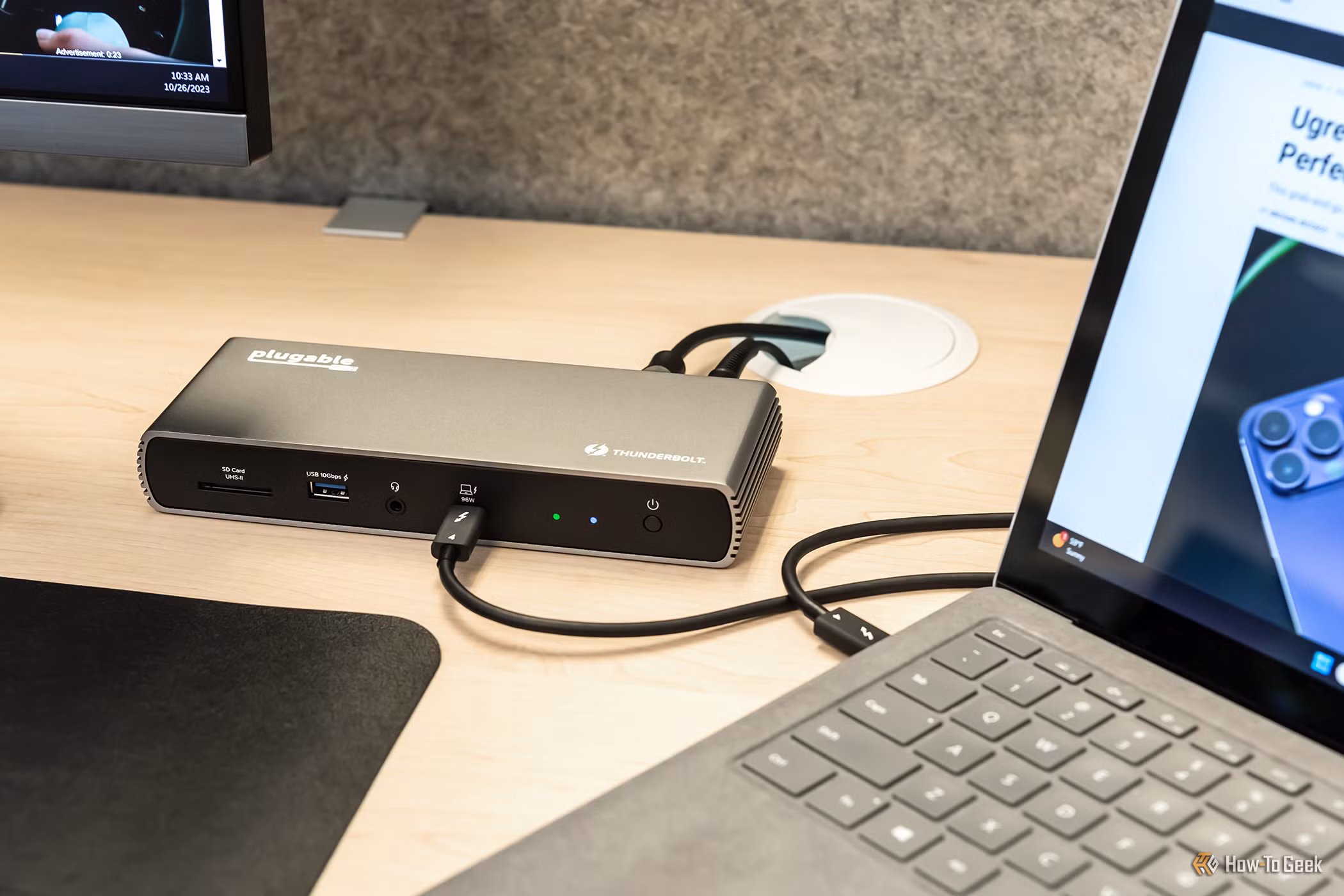Thunderbolt dock video editing