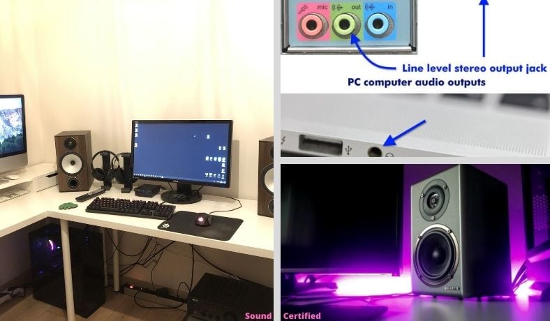 wired speaker setup