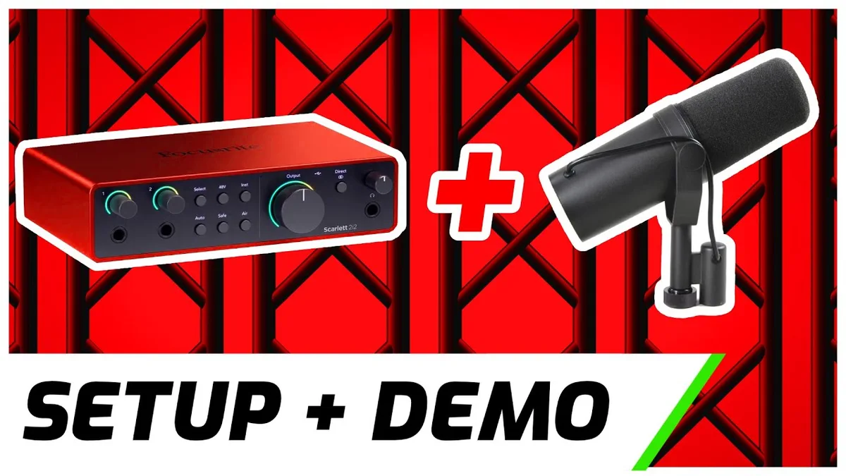 XLR microphone and audio interface