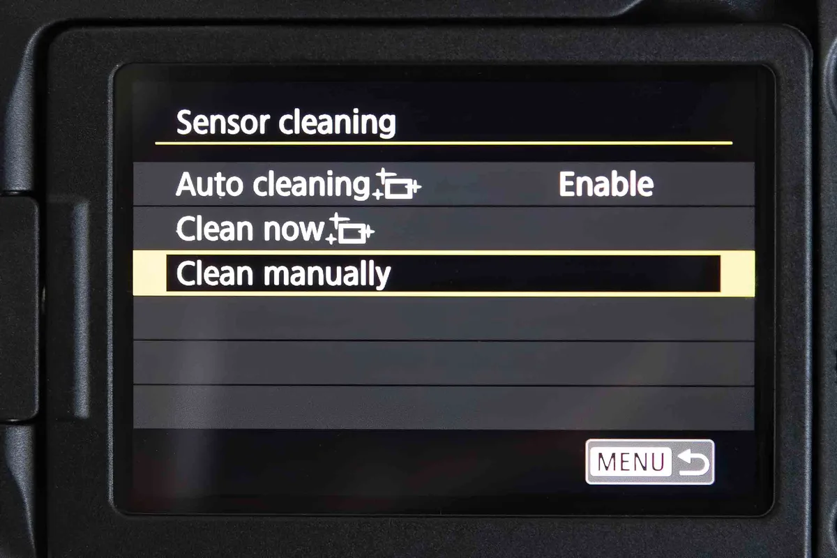 sensor cleaning mode