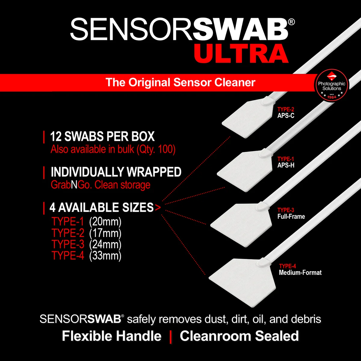 sensor swab one-pass swipe