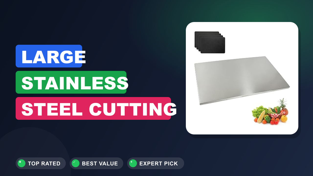 Large Stainless Steel Cutting Board: Kitchen Must-Have