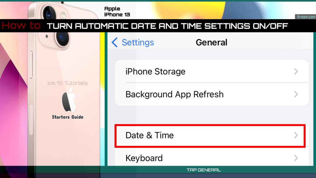 Automatic date and time setting